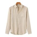 Camisa de Linho Manga Longa Old Money – Italy