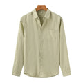 Camisa de Linho Manga Longa Old Money – Italy