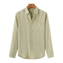Camisa de Linho Manga Longa Old Money – Italy