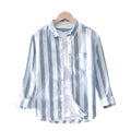 Camisa Listrada Copenhagen Casual com Bolsos e Botões