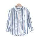 Camisa Listrada Copenhagen Casual com Bolsos e Botões