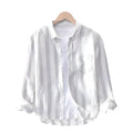 Camisa Listrada Copenhagen Casual com Bolsos e Botões
