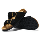 Sandália Birken Camurça - Preto